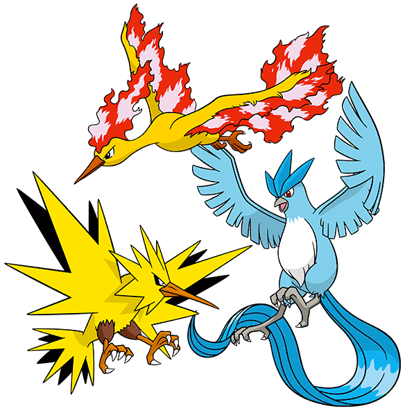 Articuno, Zapdos, & Moltres