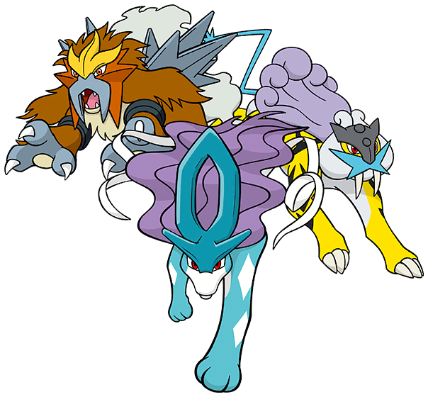 Raikou, Entei, & Suicune