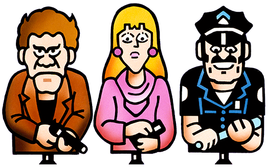 Gangster, Lady, & Policeman