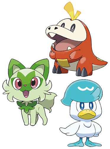Sprigatito, Fuecoco, & Quaxly