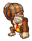 DK with Barrel