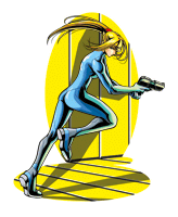 Running Zero Suit Samus